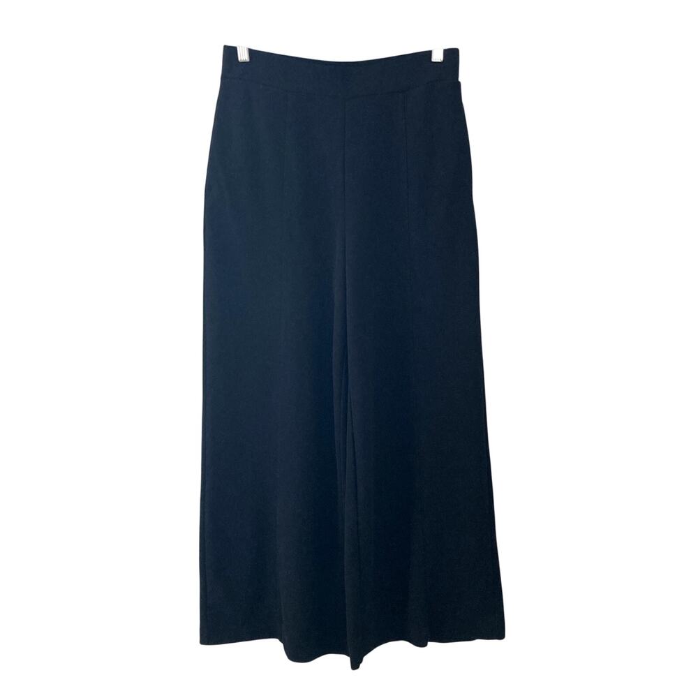 Uniqlo Textured Elastic Waist Pull On Pants Black Medium